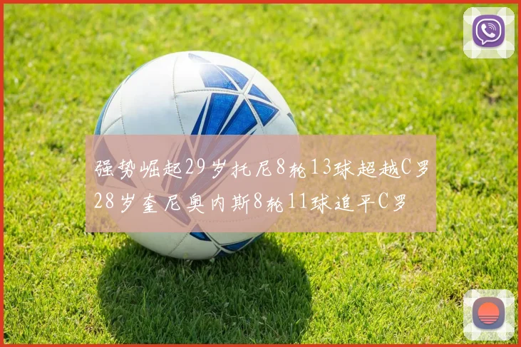 强势崛起29岁托尼8轮13球超越C罗28岁奎尼奥内斯8轮11球追平C罗